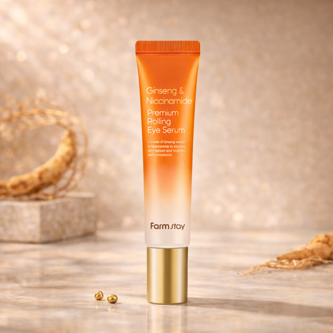 Farmstay Ginseng & Niacinamide Rolling Eye Serum 25ml (2 Pack)