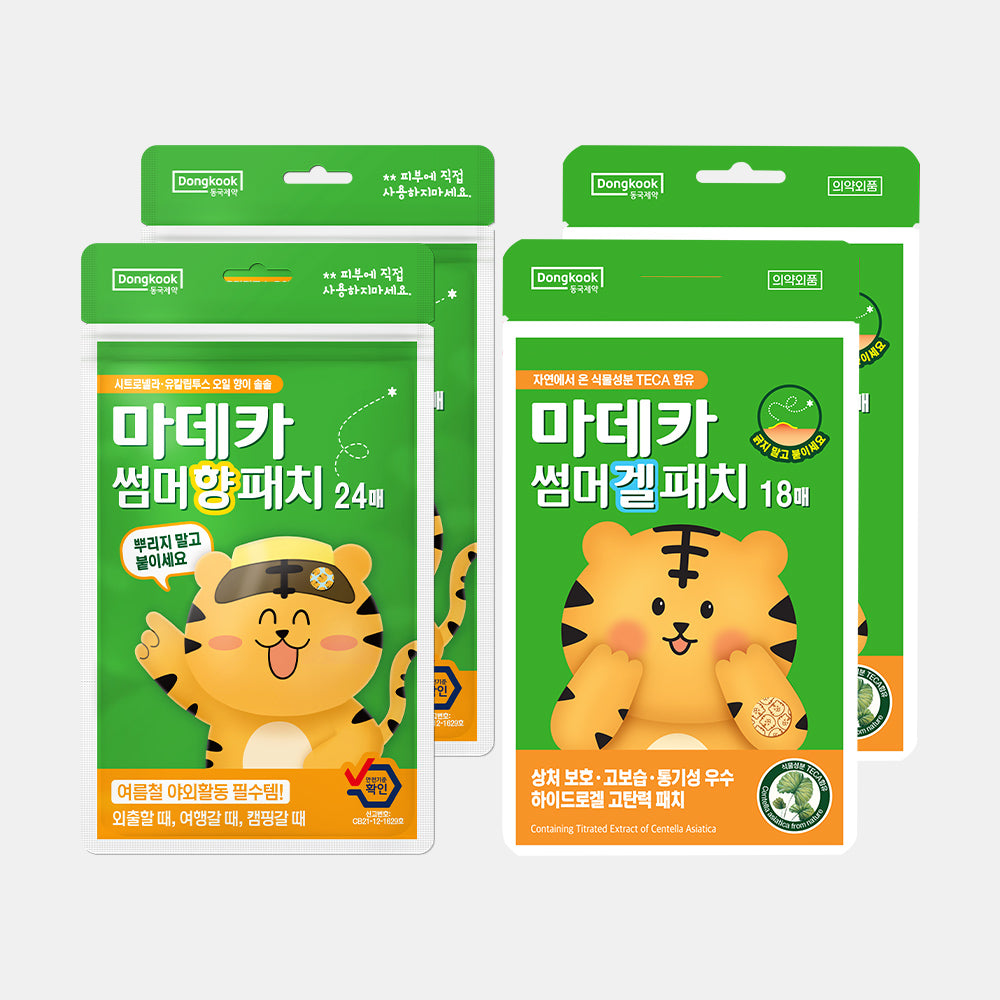 DongKook Pharmaceutical Madeca Summer Scent Patches 24pc x2 + Gel Patches 18pc x2