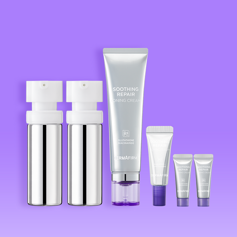 Dermafirm Soothing Repair Toning 2-Piece Set (Serum 30ml + 2 Refills, Cream 50ml)