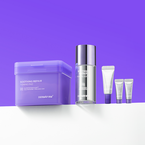 Dermafirm Soothing Repair Toning 2-Piece Set (Pad 180ml + Serum 30ml)