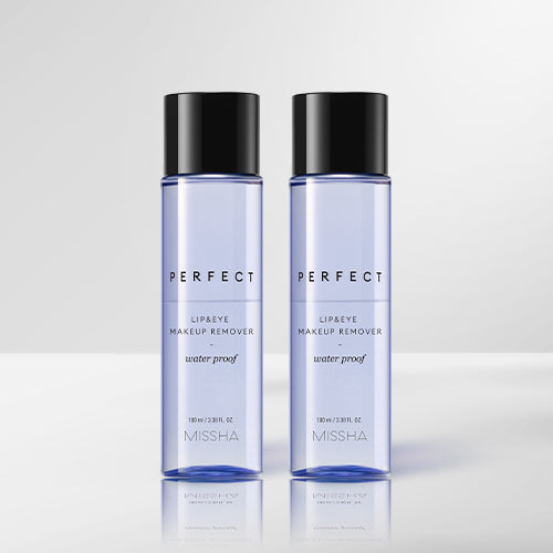 MISSHA Perfect Lip & Eye Makeup Remover Waterproof 100ml (2 pack)