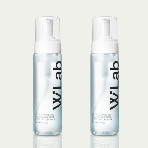 W.Lab W Waterfit Sparkling Bubble Makeup Cleanser 200ml (2 Pack)