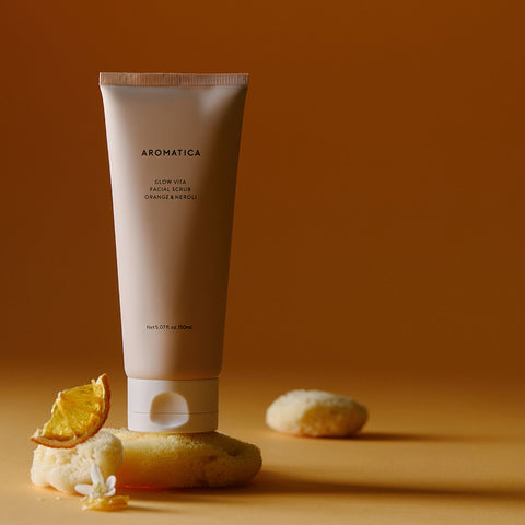 Aromatica Glow Vita Facial Scrub Orange & Neroli 150ml