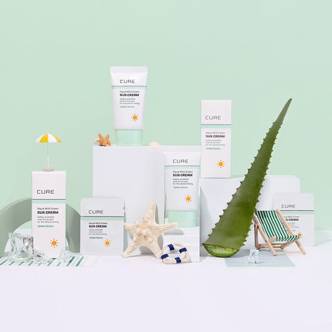 Kim Jeong Moon Aloe CURE Aqua Mild Green Sun Cream 40ml (2-Pack)