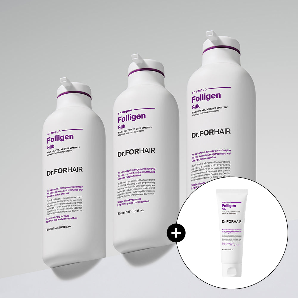 Dr.FORHAIR Polygen Silk Shampoo 500ml (3 Pack)