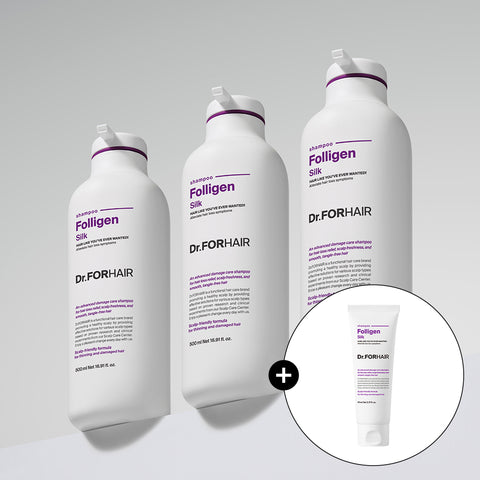Dr.FORHAIR Polygen Silk Shampoo 500ml (3 Pack)