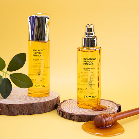 Farmstay Real Honey Propolis Toner + Essence + Cream 3-Piece Set