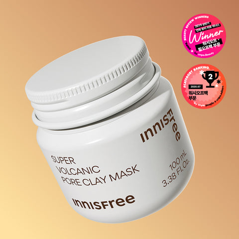 Innisfree Volcanic Pore 2-Piece Set (Volcanic Pore Dual Mask 110g + Super Volcanic Pore Mask 100ml)