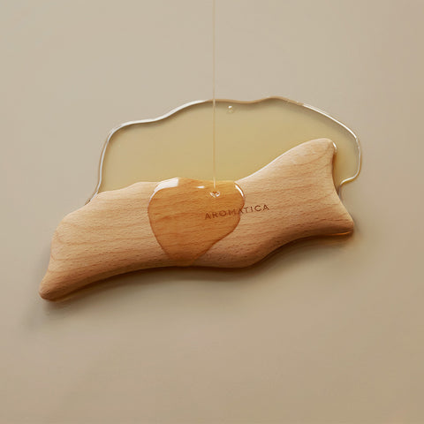 Aromatica Body Oil & Dolphin Gua Sha Massage Set (Surren Body Oil + Massager)