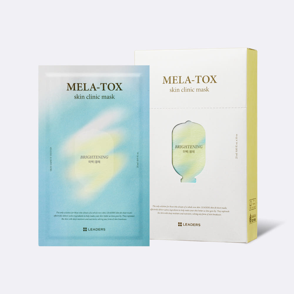 Leaders Triple Whitening Mela Tox Skin Clinic Mask 25ml (10 sheets)