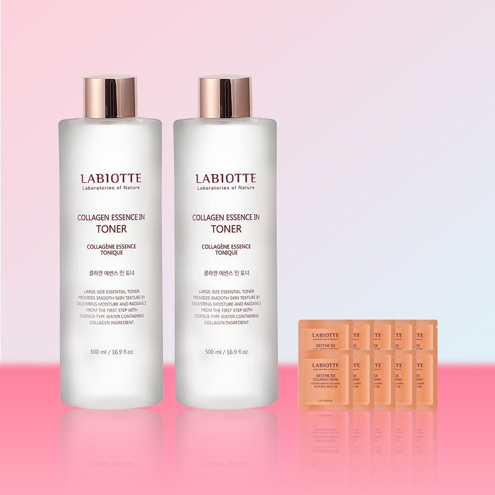 Labiotte Collagen Essence-in Toner 500ml (2 Pack)