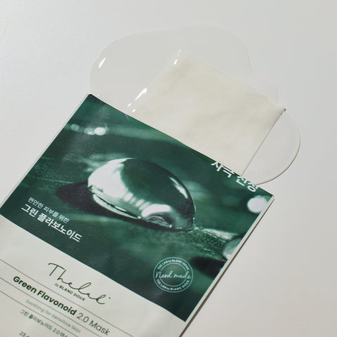 THE LAB by blanc doux Green Flavonoid 2.0 Calming Mask (10 sheets)