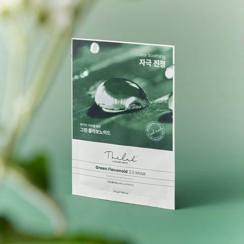 THE LAB by blanc doux Green Flavonoid 2.0 Calming Mask (23g / 1 sheet)