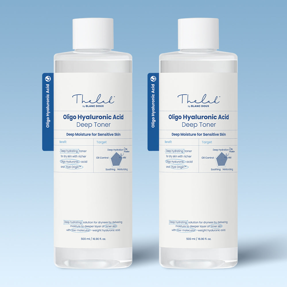 THE LAB by blanc doux Low-Molecular Hyaluronic Acid Deep Toner 500ml (2-Pack)