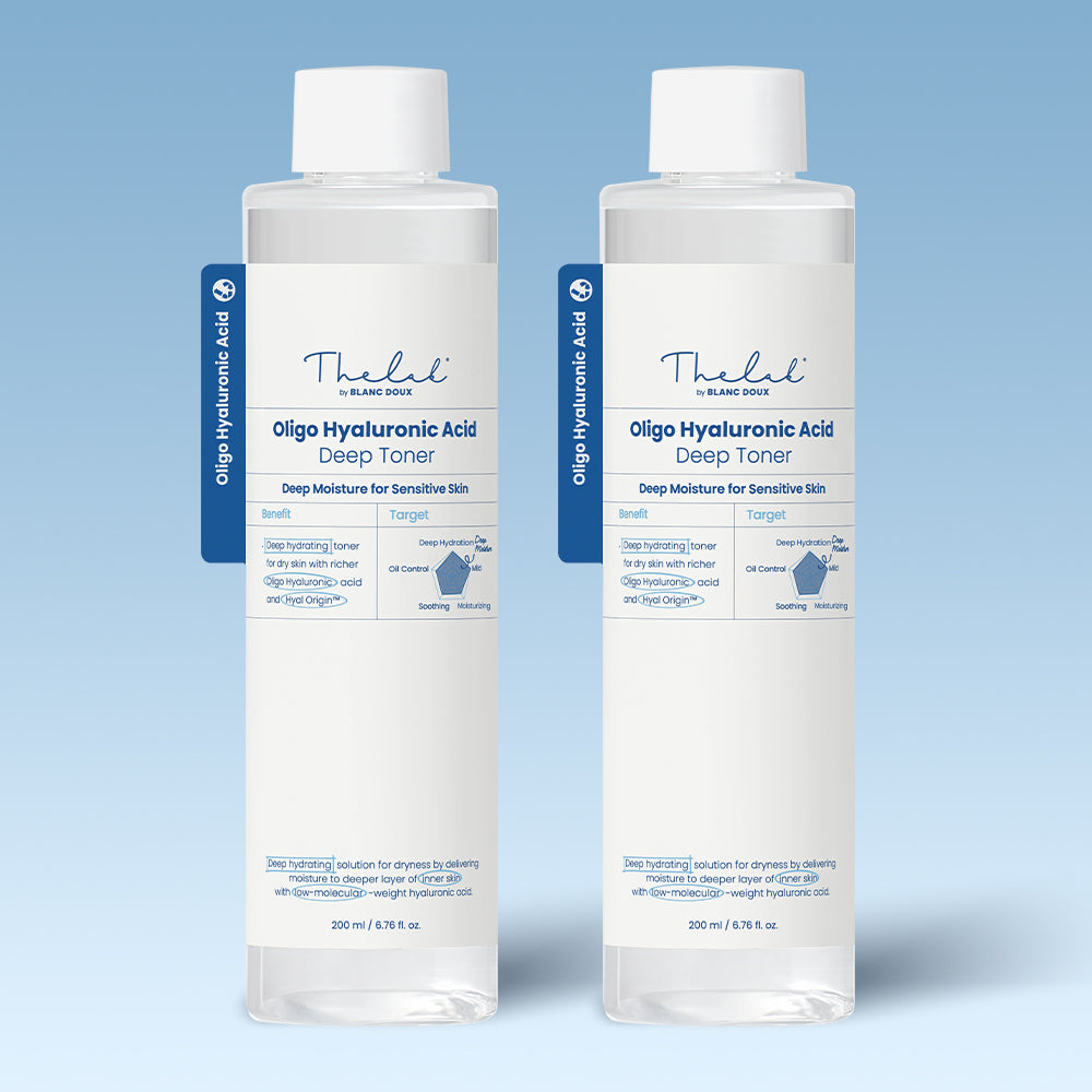 THE LAB by blanc doux Oligo Hyaluronic Acid Deep Toner 200ml (2-Pack)