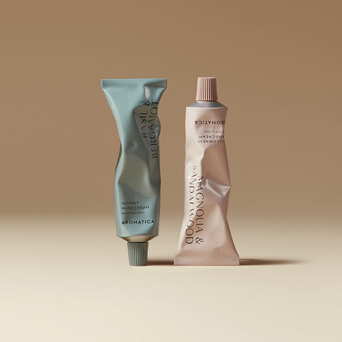 Aromatica Inspirit & Mellowness Hand Cream 30ml (2 Pack)