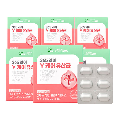 Celltrion InnerLab 365 Y Care Probiotics 350mg x 30 Capsules (6 Pack)