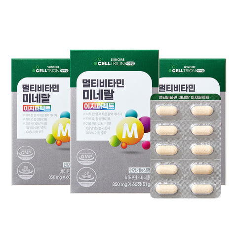 Celltrion InnerLab Multivitamin & Mineral Easy Perfect 60 Tablets 3-Box Pack