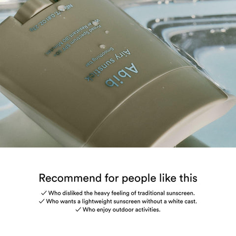 Soonsu Beauty Airy Sunstick Smoothing Bar SPF50 application use