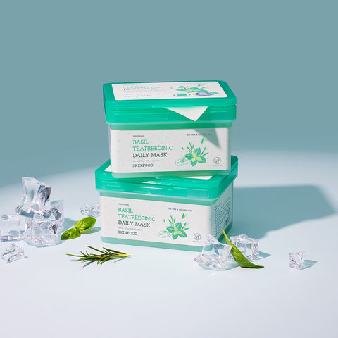 Skinfood Basil Tea Tree Cooling Soothing Daily Mask 30P