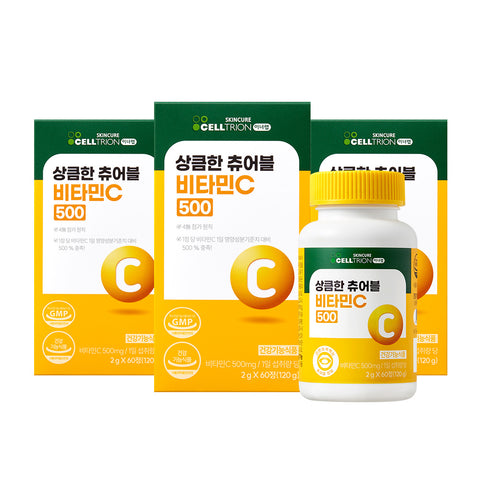 Celltrion InnerLab Chewable Vitamin C 500 2g x 60 Capsules (3 Pack)
