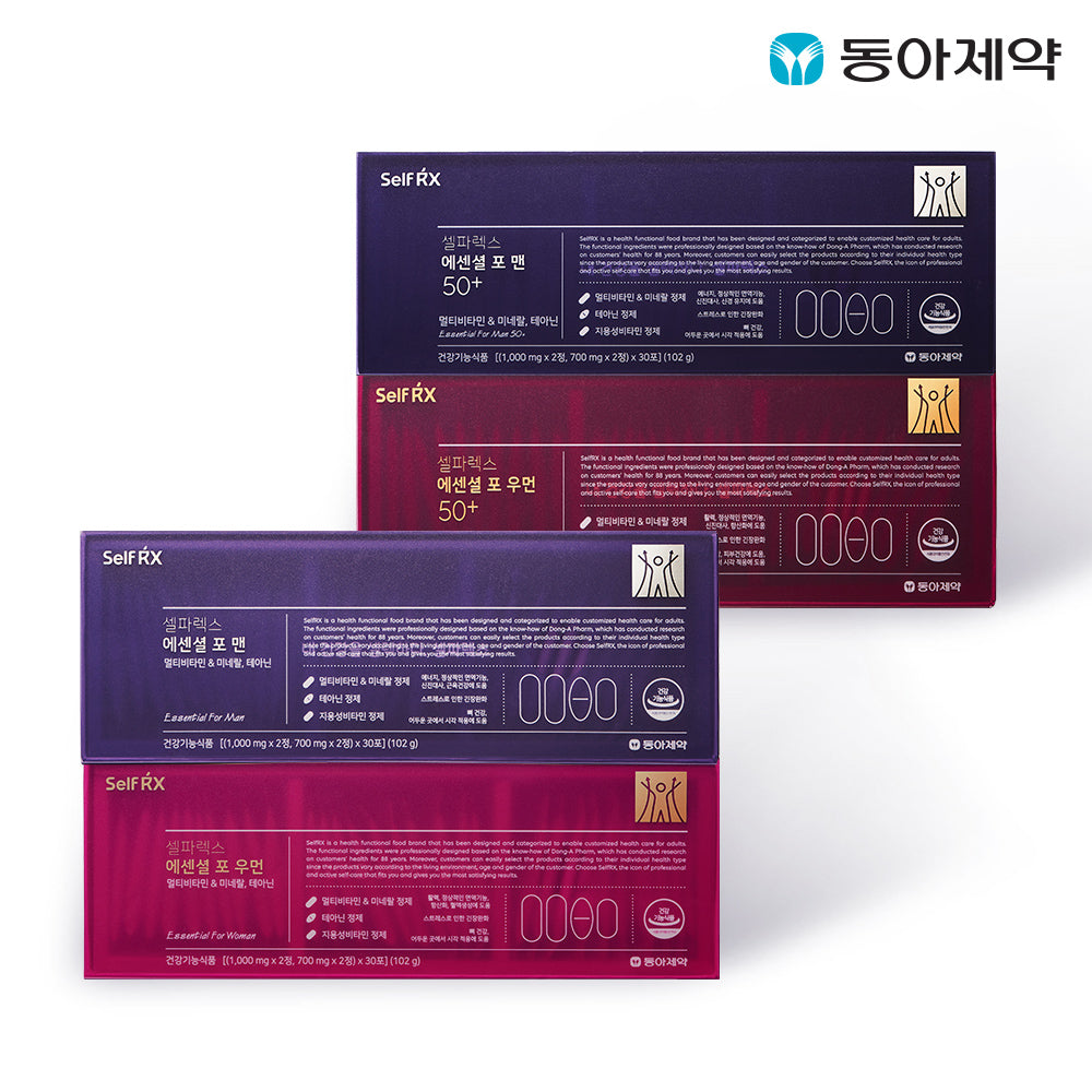 Dong-A Pharm Selparex Essential Multivitamin (6 Boxes 180-Day Supply) Choose 1 of 4