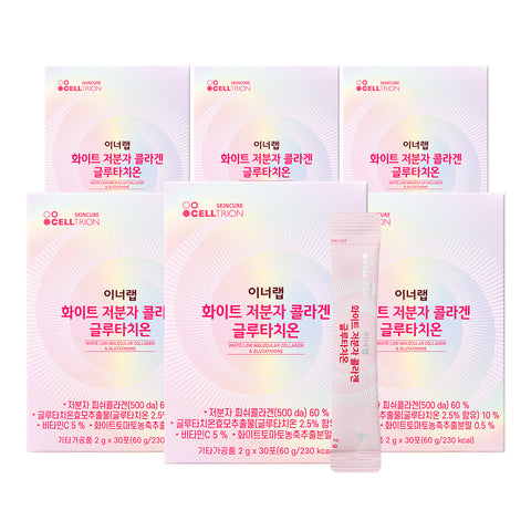 Celltrion InnerLab White Low-Molecular Collagen Glutathione 6-Box (180 Sachets / 6 Months)