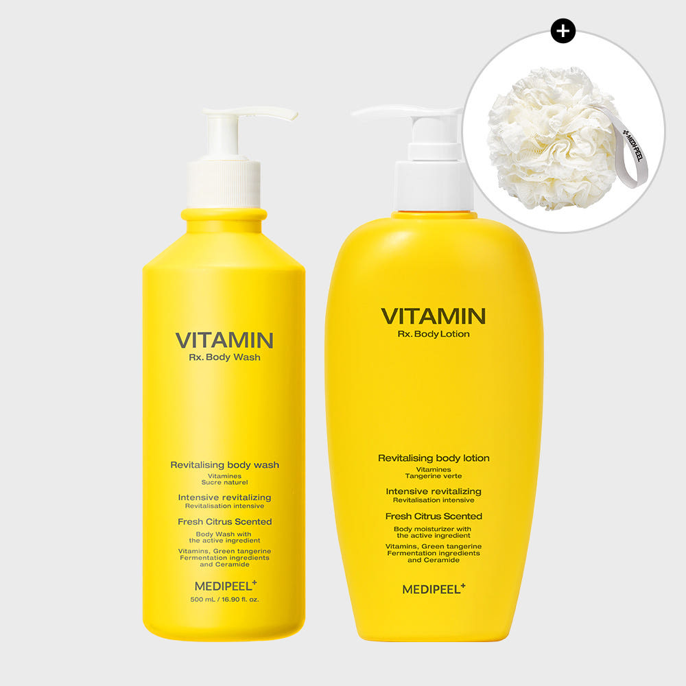 Medipeel Vitamin Doctor Body Wash 500ml + Vitamin RX Body Lotion 400ml (Lounge Exclusive Set)