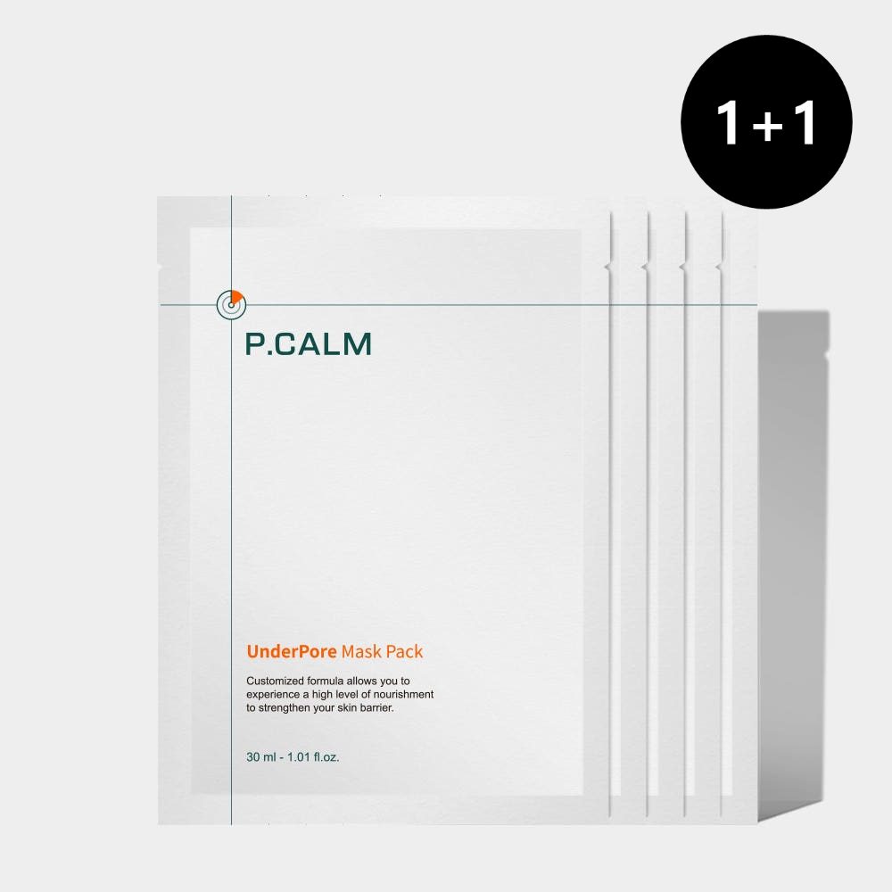 Pcalm Under Pore Mask Pack (1+1 5 sheets)