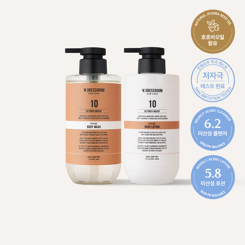 W.Dressroom Perfume Bodywash & Body Lotion 500ml (2 Pack)