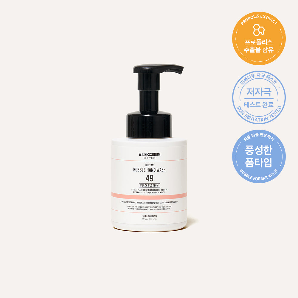 W.Dressroom Perfume Bubble Hand Wash No.49 Peach Blossom 300ml