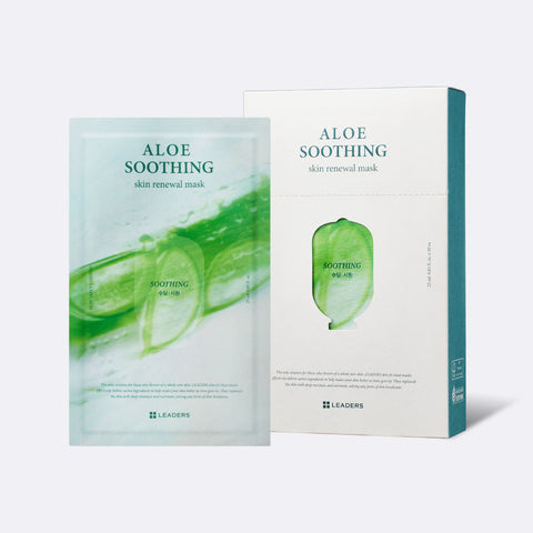 Leaders Aloe Soothing Skin Renewal Mask 25ml (10 sheets)