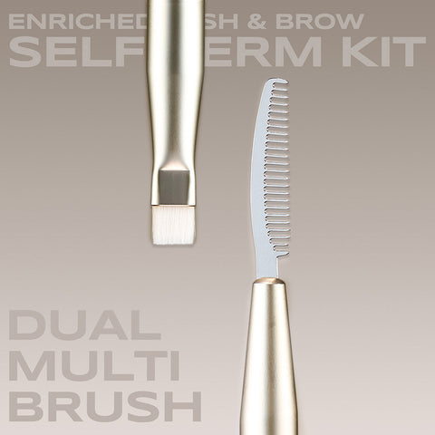 Marshique Perm & Care Set: No-Glue Low-Irritation Self Eyelash Perm Kit + Lash Serum (Black Tint / Clear)
