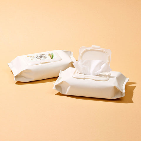 Skinfood Rice Daily Brightening Cleansing Tissues 80 sheets (2 Pack)