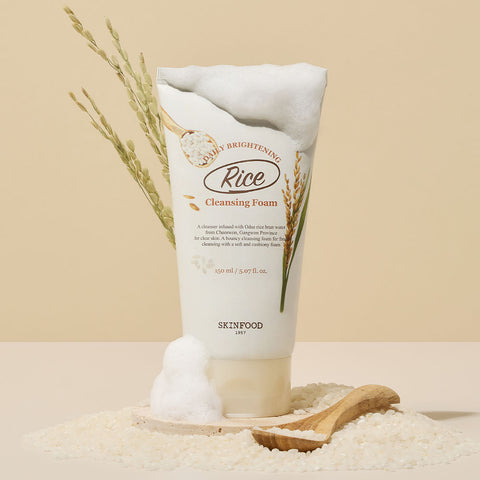 Skinfood Rice Daily Brightening Cleansing Foam 150ml (2 Pack)