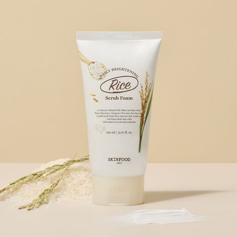 Skinfood Rice Daily Brightening Scrub Foam 150ml (2 pack)