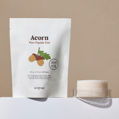 Skinfood Acorn Pore Peptide Pore Pad Refill, 30 Pads
