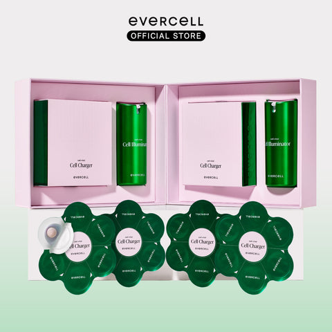 Evercell Cell Vital 4-Week Program Cell Illuminator 15ml x2 + Cell Charger 7 vials x4