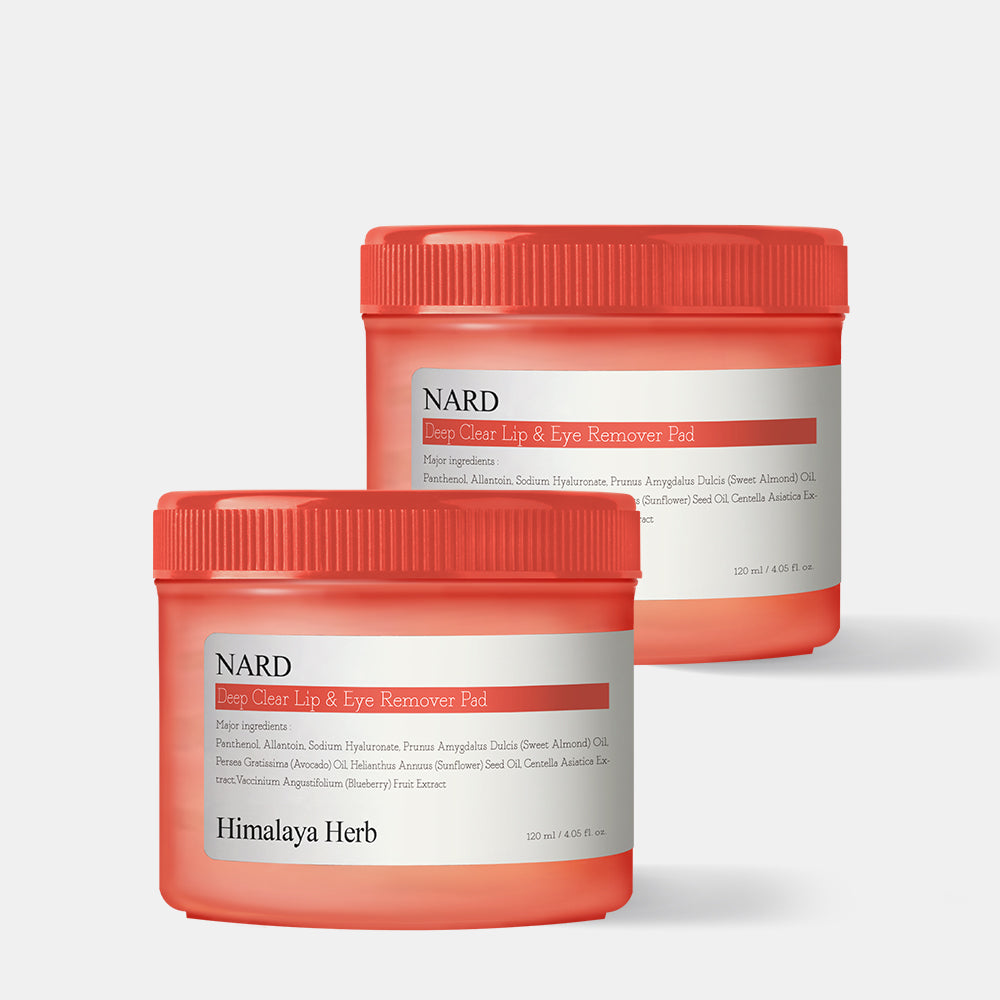 Nard Deep Clear Lip & Eye Remover Pads 70Sheets (2 Pack)