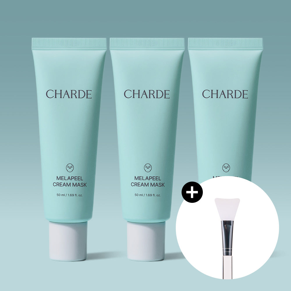 Charde Melacare Peel Cream Mask 50ml, 3pc (Gift: Silicone Brush 1pc)