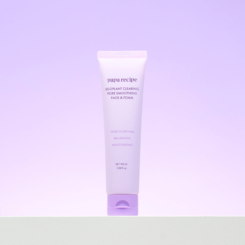 Papa Recipe Eggplant Clearing Pore Smoothing Pack & Foam 100ml
