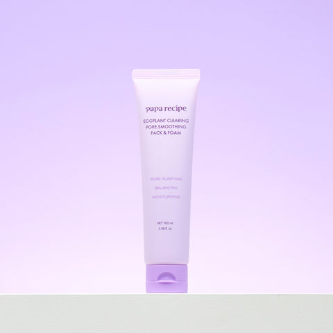 Papa Recipe Eggplant Clearing Pore Smoothing Pack & Foam 100ml