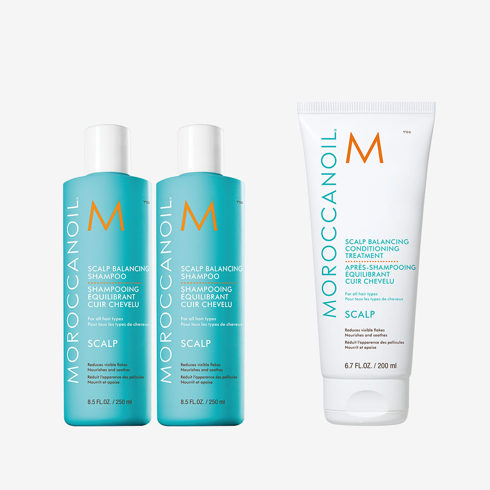 Moroccanoil Scalp Balancing Shampoo 250ml Duo + Scalp Balancing Conditioning Treatment 200ml