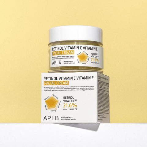 APLB Retinol Vitamin C & Vitamin E Facial Cream 55ml (2 Pack)