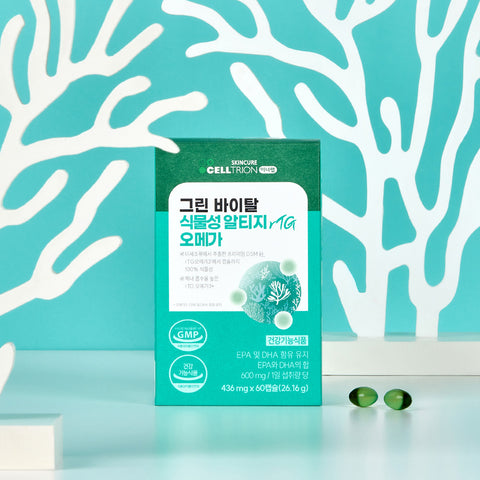Celltrion InnerLab Green Vital Plant-based rTG Omega3 436 mg x 60 Capsules (6 Pack)
