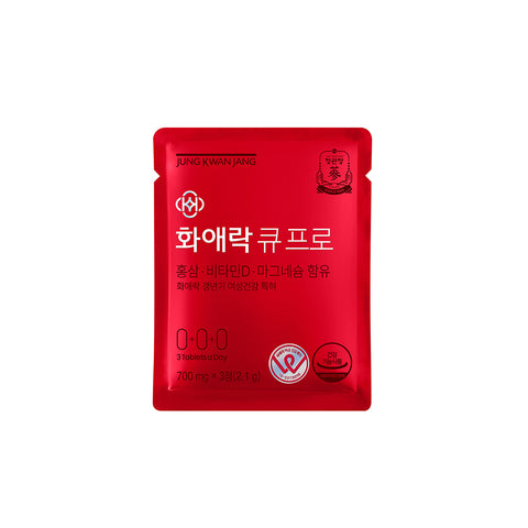 JungKwanJang Hwaerak Q PRO 700mg 84 Tablets Carnation Edition