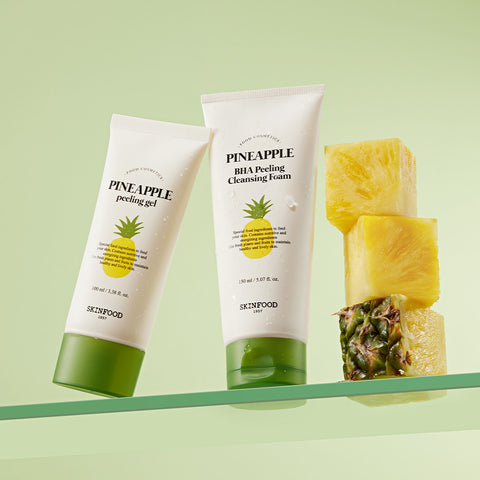 Skinfood Pineapple BHA Peeling Cleansing Foam 150ml (2-Pack)