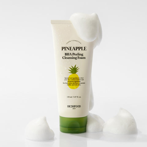 Skinfood Pineapple BHA Peeling Cleansing Foam 150ml (2-Pack)