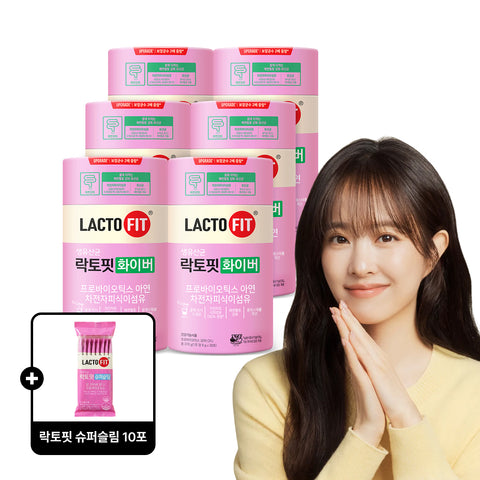 Chongkundang Lactofit Fiber 30 Packets x 6 (+10 Slim Packets Gift)