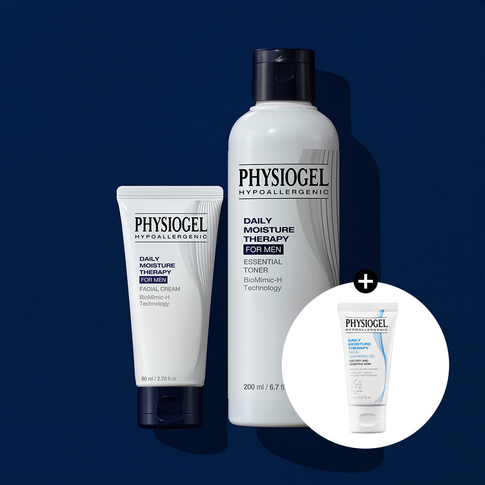 Physiogel DMT For Men Toner 200ml + Cream 80ml Set (Free DMT Cleansing Gel 30ml)
